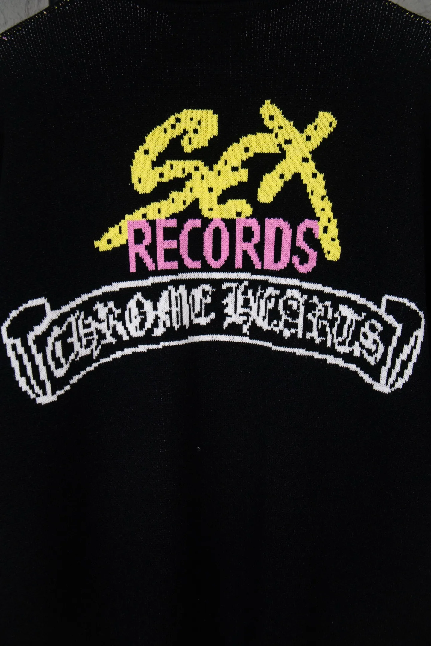 P230 Chrome Hearts 🍁Autumn and Winter Sweater Series🍁 New Sex Records long-sleeved sweater for autumn and winter. Selected high-quality wool blended knitted high-quality high-weight fabric. Non-commercial version. Color: Black Size: S M L XL